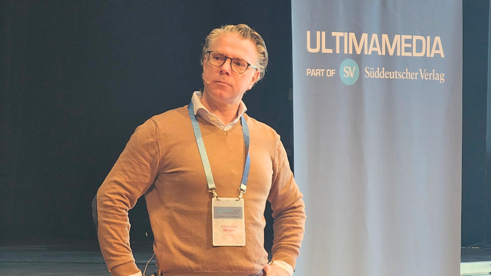 Automation Next Conference 2025 - Nahaufnahme von Christian Berger, Wilo auf der Bühne